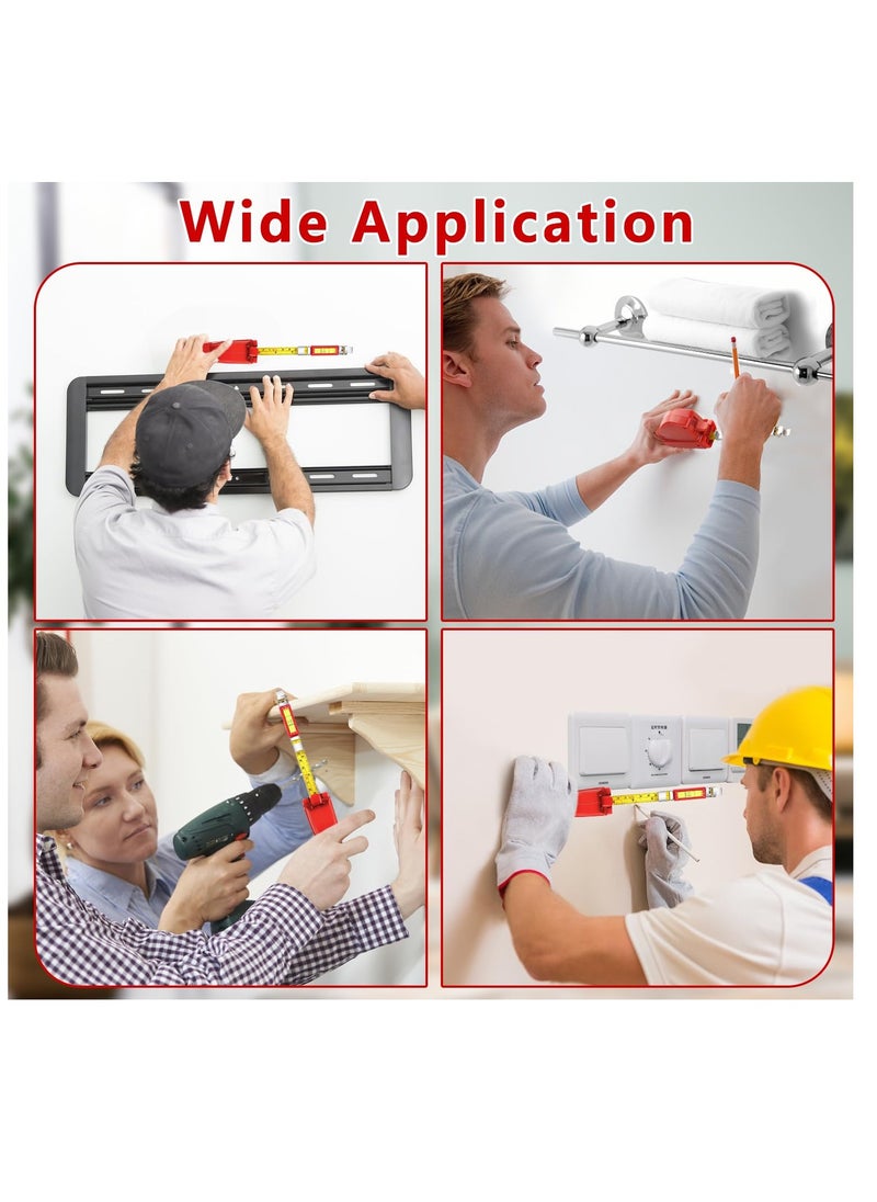 KASTWAVE - Picture Hanging Tool with level, All-in-One Hang It Picture Hanging Tool with Rule, Portable Picture Leveling and Hanging Tool, Picture Hanging Level for Hang Pictures, Mirrors, TVs, and Shelves - Image 1