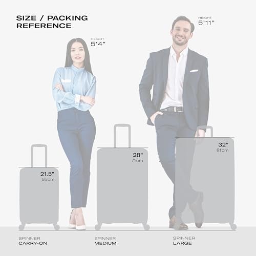 Samsonite Centric 2 Hardside Expandable Luggage with Spinner Wheels, Emerald Green, Checked-Medium 24-Inch - Image 2