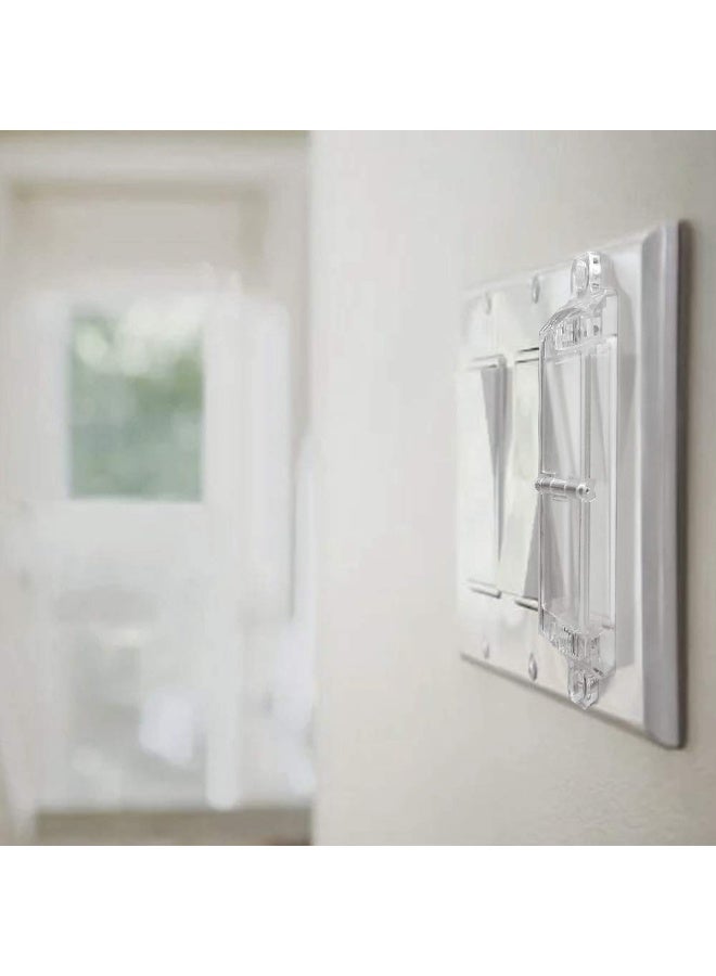 ILIVABLE Rocker Light Switch Guard, Child Proof Switch Plate Cover Guard Protects Your Lights or Circuits from Being Accidentally Turned On or Off by Children and Adults (Clear, Pack of 2) - Image 5