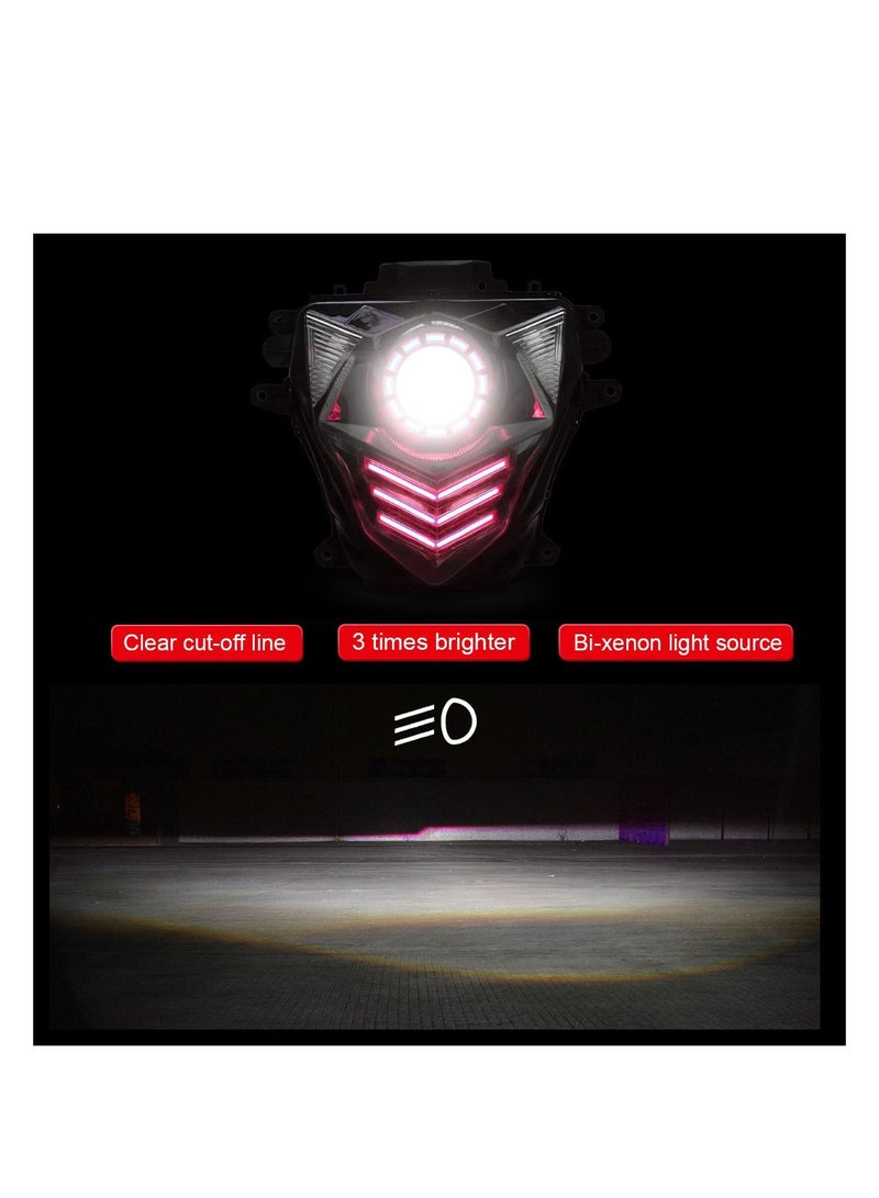 Generic LED Eye Headlight Assembly Fit for Suzuki GSXR750 2011-2021  - Image 3