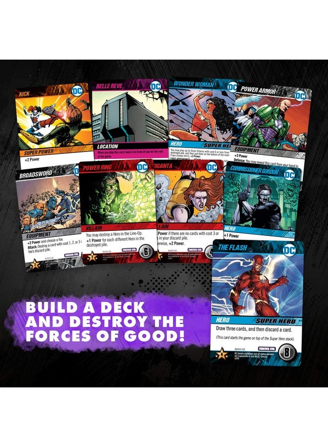 CRYPTOZOIC ENTERTAINMENT DC Deck-Building Game: Forever Evil - It’s Good to be Bad - Play as DC Universe Villains Harley Quinn,Deathstroke,Black Adam - 2 to 5 Players - Ages 15+ - Image 3