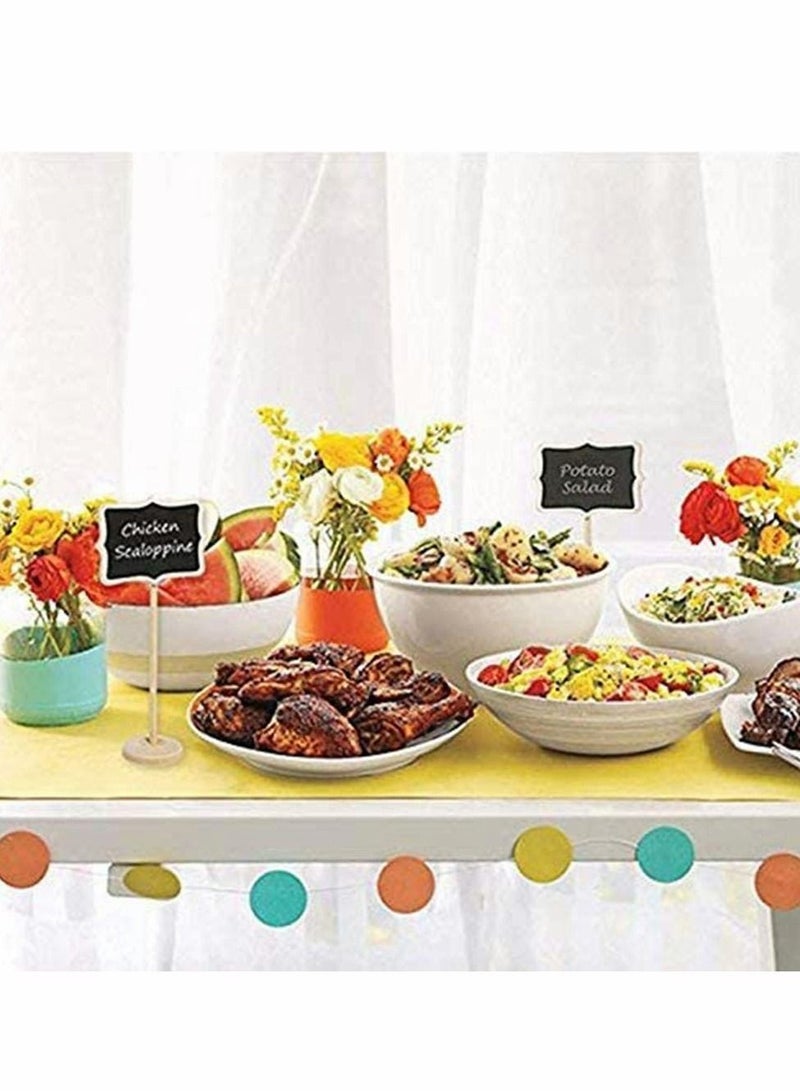 Mini Stand Chalkboard, Hanging Blackboard Message Board Polygon Mini Chalkboard Signs Double Sided Tabletop Board School Wedding Birthday Party Bar Message Board Sign Event Decoration, 10 PCS - Image 3