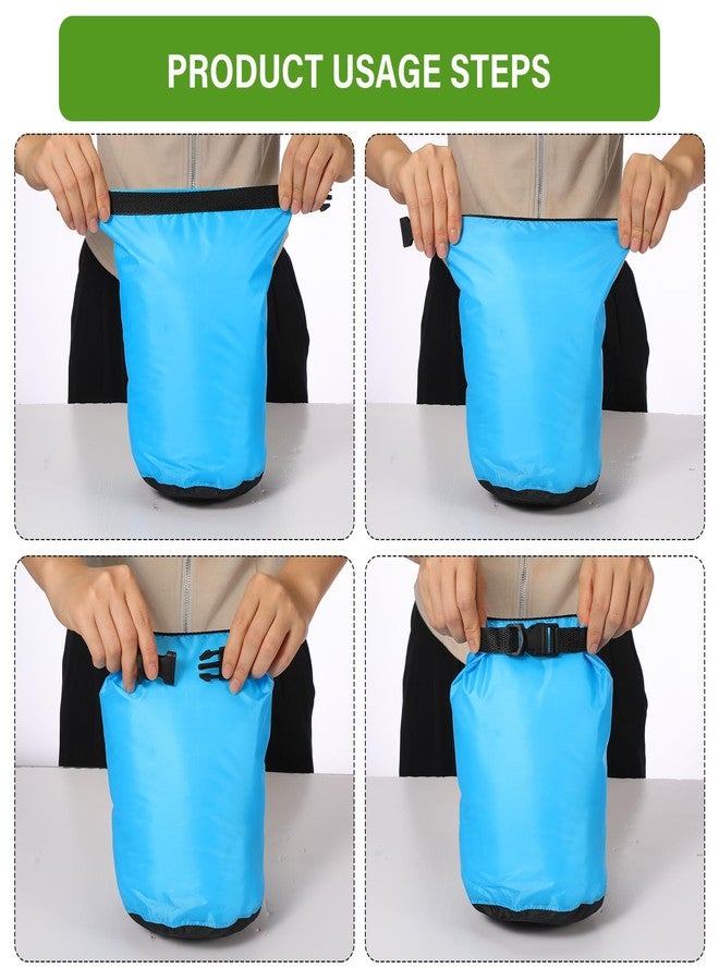 GliCraft 6 Pcs Waterproof Dry Bag Sack Lightweight Outdoor Dry Bags 35 L, 20 L, 15 L, 10 L, 5 L, 3 L Waterproof Boat Bag for Kayaking, Backpacking, Hiking, Camping Rafting(Fluorescent Color) - Image 4
