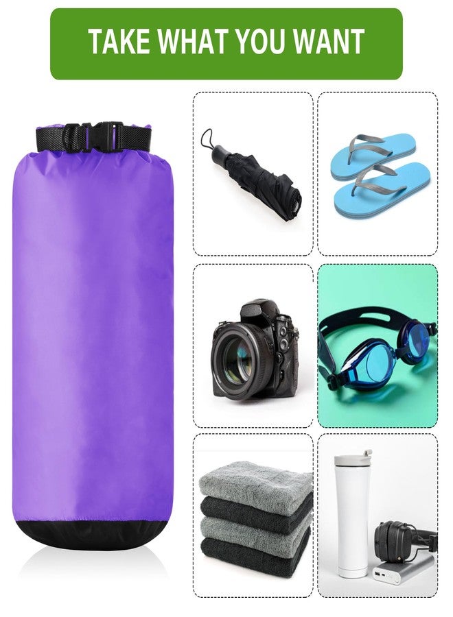 GliCraft 6 Pcs Waterproof Dry Bag Sack Lightweight Outdoor Dry Bags 35 L, 20 L, 15 L, 10 L, 5 L, 3 L Waterproof Boat Bag for Kayaking, Backpacking, Hiking, Camping Rafting(Fluorescent Color) - Image 5