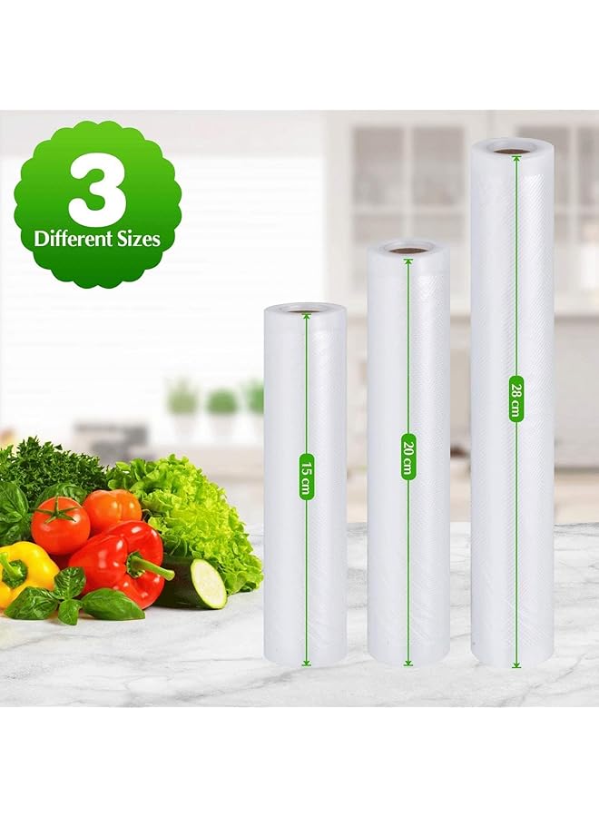 X spring Vacuum Sealer Rolls, 15Cmx3M2 20Cmx3M2 28Cmx3M*2 Heavy Duty, Commercial Grade Food Storage Bags For Sous Vide, Freezer And Meal Prep - Image 3