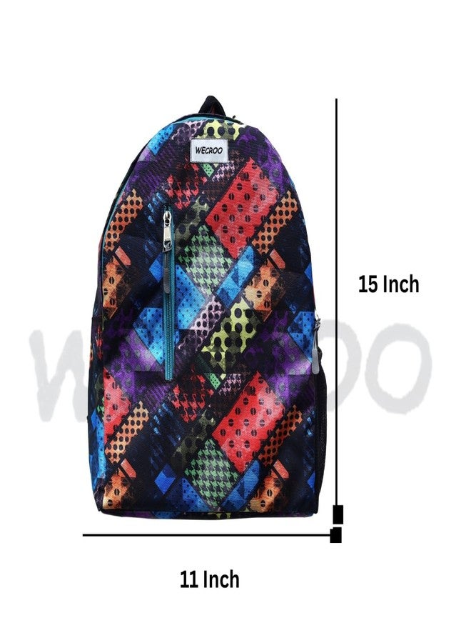 WECROO Casual Laptop Backpack, College School Tuition Office Travel Bag, Women's Trendy Waterproof Lightweight Backpack for girls women (Multicolor, Medium) - Image 4