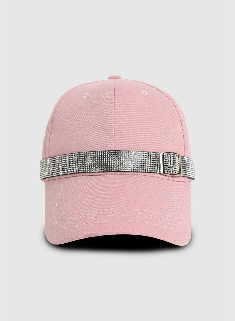 Haute Sauce Casual Solid Polyester Baseball Cap For Women