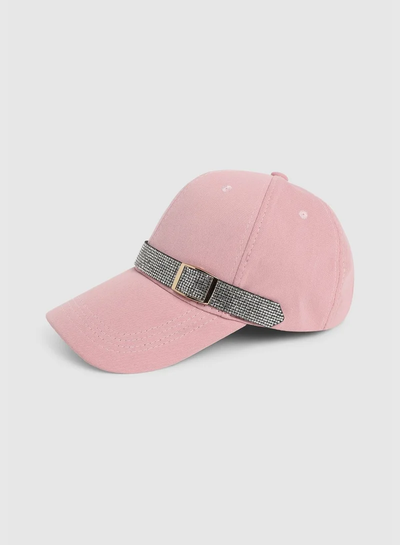 Haute Sauce Casual Solid Polyester Baseball Cap For Women