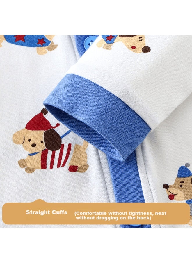 Badibadi Baby Toddler Homewear Pajama Set Skin-friendly Comfortable Outing Air Conditioning Clothes Dog Paradise 120 - Image 3