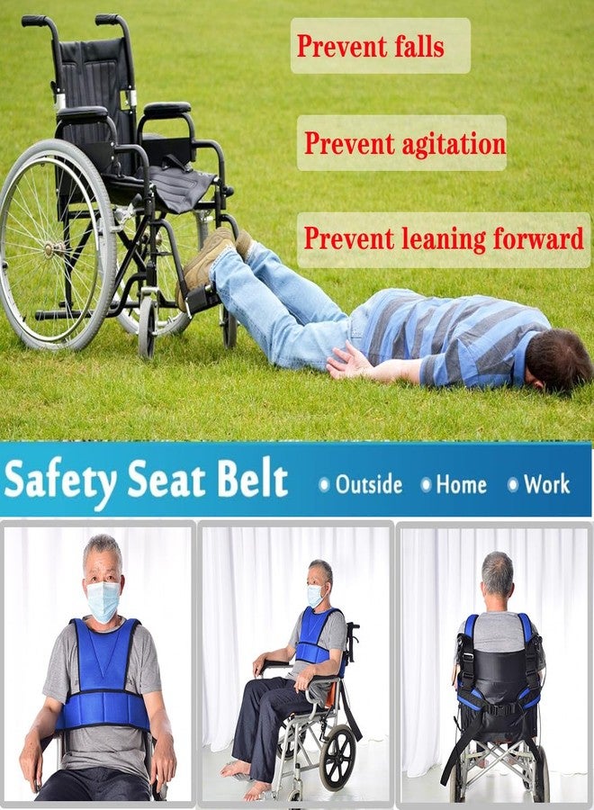 AUSTYLCO Wheelchair Harness for Adults,Wheelchair Seat Belt,Safety Belt for Elderly,Adjustable Straps Prevent Sliding,Torso Support Vest Restraint-Wheelchair Seatbelt Body Harness for Patient - Image 3
