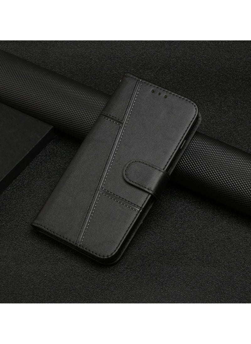Best Choice Products - Tecno Spark 20 Case,Premium Tecno Spark 20 Leather Wallet Cover with Card Holder Kickstand Magnetic Closure Flip Folio Case for Tecno Spark 20,Black - Image 1