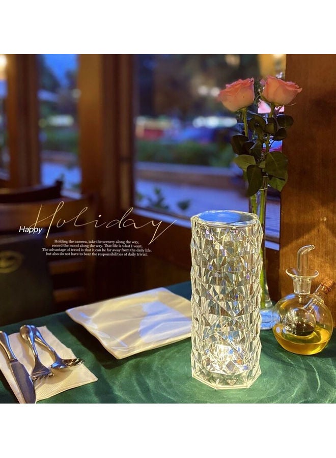 Arabest LED  Diamond Rose Table  Lamp  With  Touch Switch Clear 21cm - Image 2