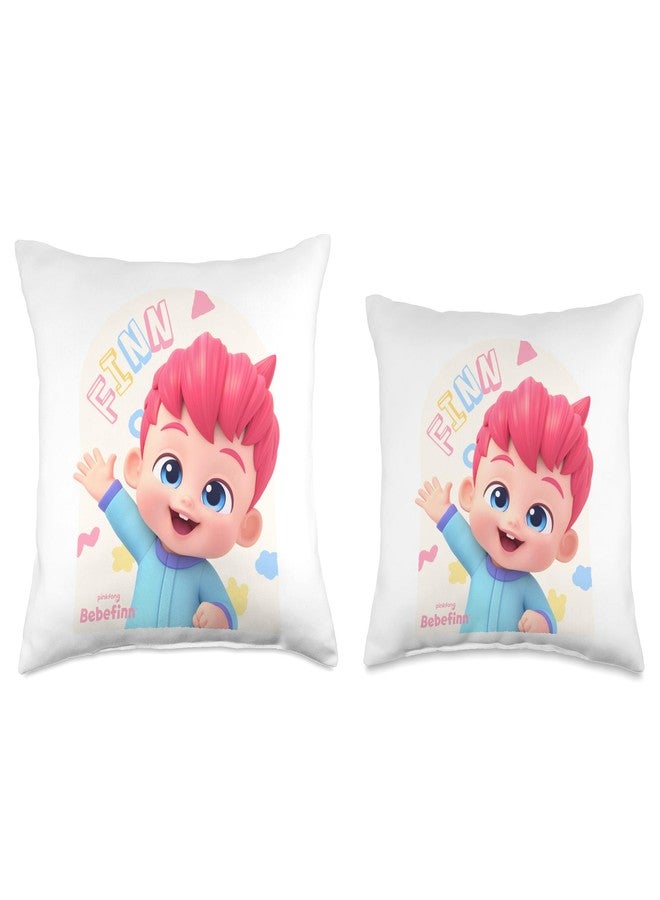 Pinkfong Bebefinn Official Throw Pillow, 16x16, Multicolor - Image 3