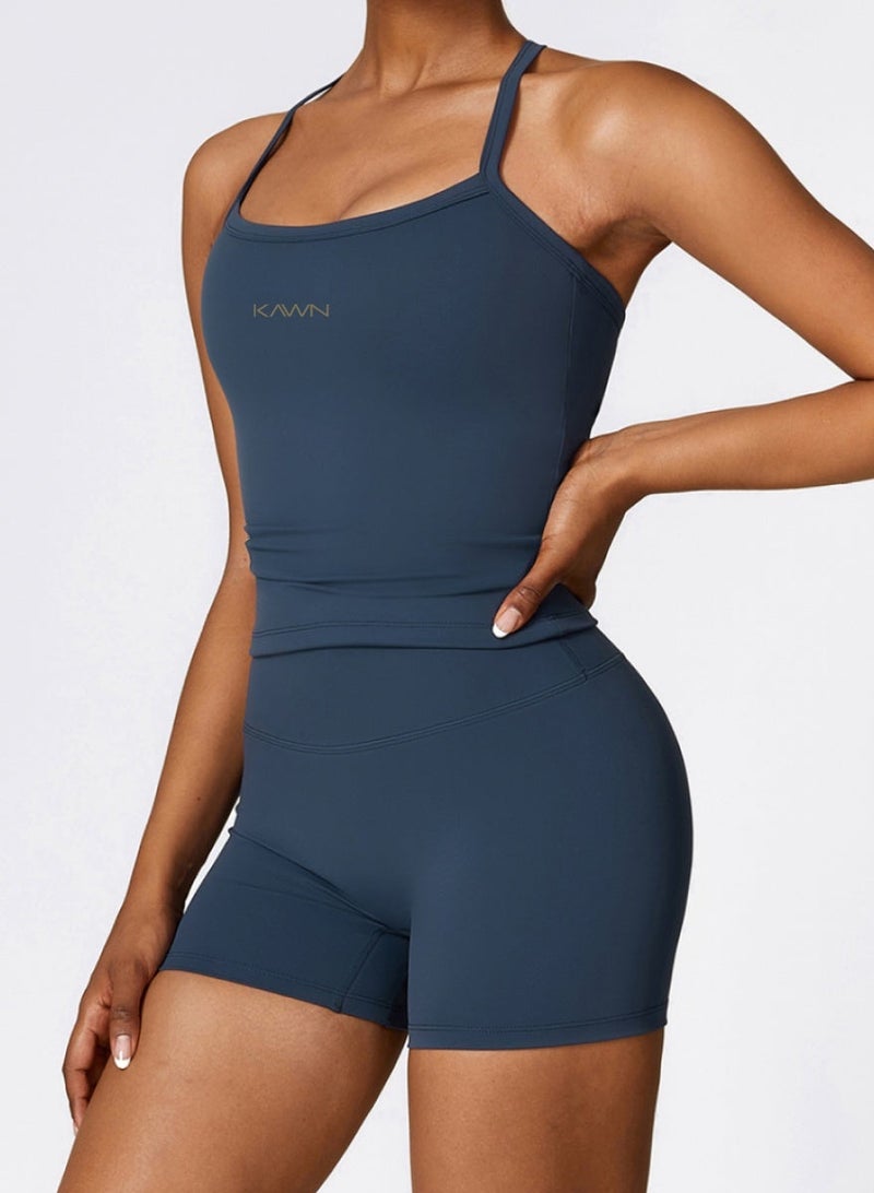 KAWN.YOGA Womens X Back Square Neckline Cami Top - Image 5