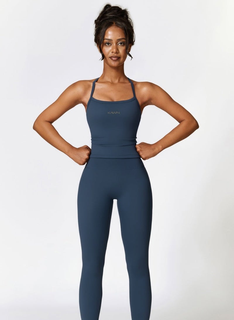 KAWN.YOGA Womens X Back Square Neckline Cami Top - Image 3