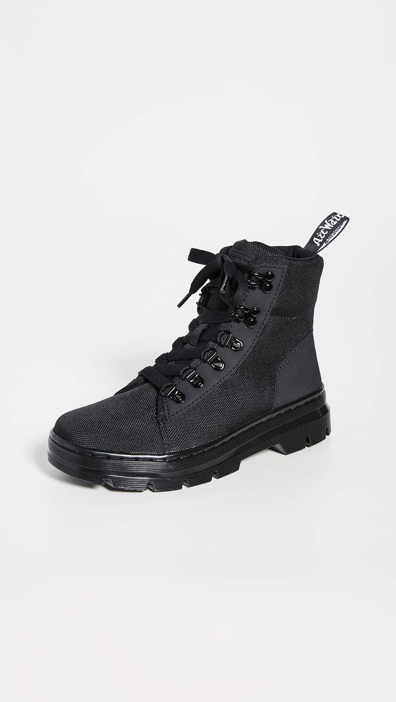 Dr Martens Dr. Martens Women's Combs W Combat Boot, Black/Black, 8 - Image 2