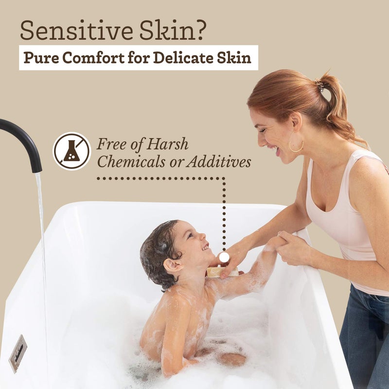 Southern Natural Oatmeal Soap Bar (3 Pack) Unscented Goat Milk Soap Bars With Colloidal Oatmeal & Honey. For Dry, Sensitive Skin. Fragrance Free Cleanser - Image 2