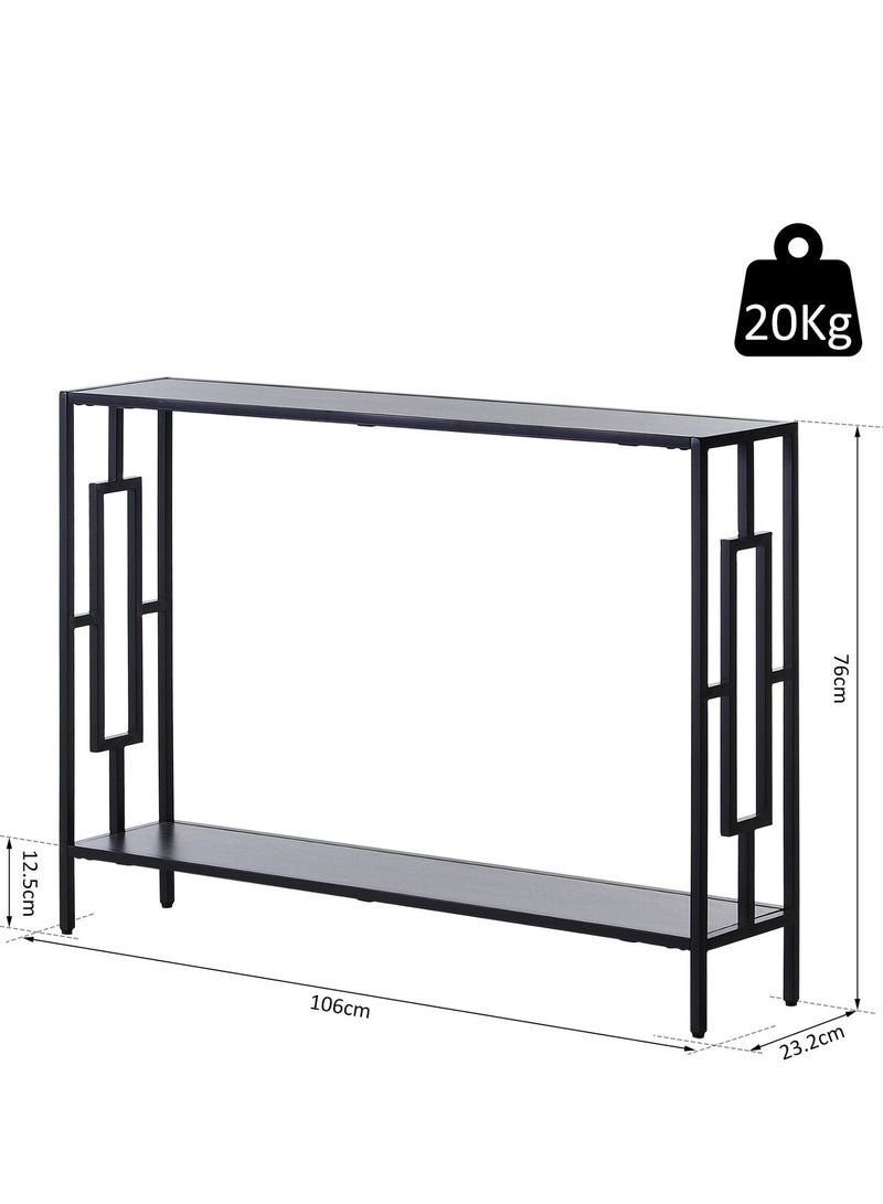 Home gallery Console Table Home Furniture - Black; Grey 75X106X25 - Image 2