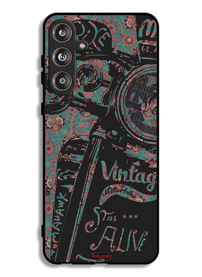 Tolwak Samsung Galaxy M55 5G Protective Case Cover Vintage Motorbike  - Image 1