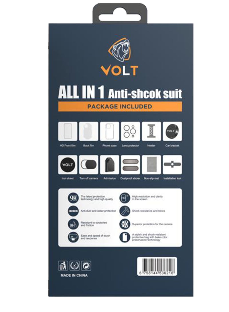 VOLT All in One 360° Shockproof Phone Case for Iphone 11 Pro Max Complete Protection in One Package - Image 2