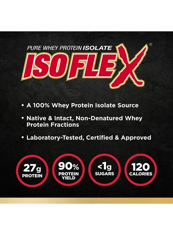 AllMax Nutrition ALLMAX ISOFLEX بروتين مصل اللبن المعزول، بسكويت وكريمة - 2 رطل - 27 جرام من البروتين لكل ملعقة - صفر دهون وسكر - 99% خالي من اللاكتوز - خالي من الجلوتين وفول الصويا - حوالي 30 حصة - Image 3