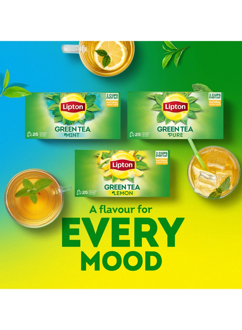 Lipton Green Tea Lemon 100 Teabags (130g) - Image 5