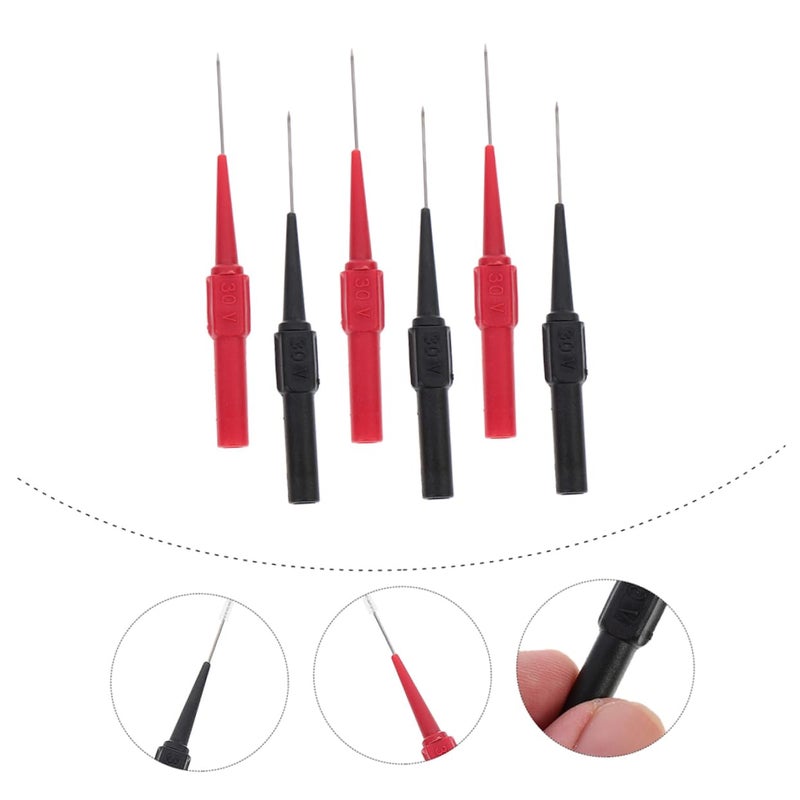 6 Pcs High Strength Test Probe Wire Piercing Multimeter Leads Tool for Cable Repair - Image 5