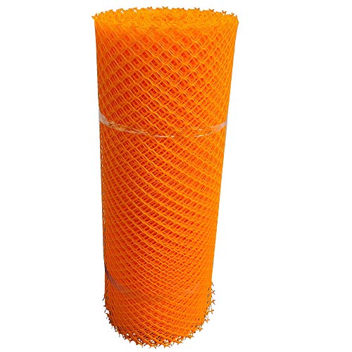 SAI PRASEEDA UV Stabilized Garden Fencing Net_Tree Guard Net_Anti Bird Net_PVC Virgin HDPE_3.3 Feet Height X 10 Feet Length_Orange Color_800 GSM with 1 Cutter and 50 PVC Tags SP24 - Image 2