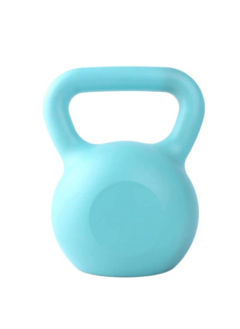 ماستون - Kettlebell للرجال والنساء من الحديد الزهر المطلي بالفينيل لتمارين اللياقة البدنية Kettlebell للمنزل وصالة الألعاب الرياضية (15 رطل أزرق فاتح) - Image 1
