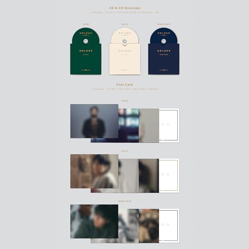 INFUN JUNGKOOK - [GOLDEN] (SHINE Ver.) Book Case + Photo Book + CD & CD Envelope + Post Card + Poster + Photo Card + Symbol Sticker + Contents Envelope + 2 Extra Photocards - Image 4