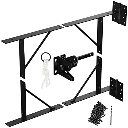 GoldOrcle Anti Sag Gate Kit Heavy Duty No Sag Kit for Wooden Gate Fence with a Gate Latch - Image 1
