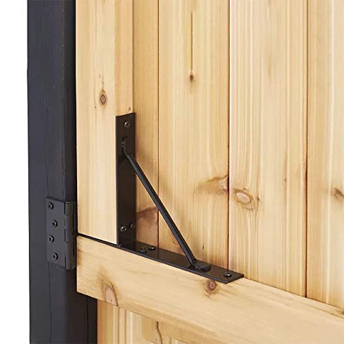GoldOrcle Anti Sag Gate Kit Heavy Duty No Sag Kit for Wooden Gate Fence with a Gate Latch - Image 3