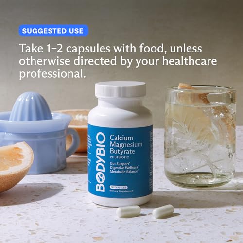 BodyBio Butyrate - Postbiotic for Gut Health, Digestive Support, Bloat, Gas & Constipation Relief, Leaky Gut Repair - Calcium, Magnesium + Butyric Acid Supplement for GI Wellness - Image 4