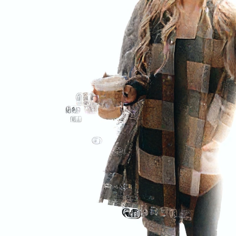 Women's Plaid Long Sleeve Shirt Jacket Mid-Length Outerwear - Image 5