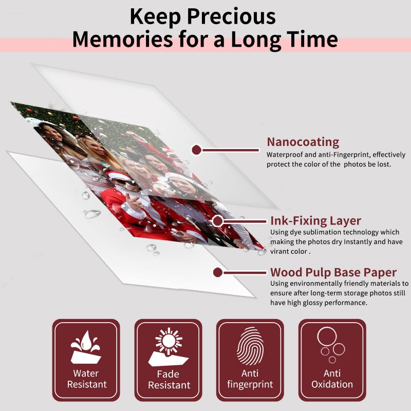 Freshworld Compatible for Canon Selphy CP1500 CP1300 Ink and Paper, KP-108IN KP108 3 Color Ink Cartridges and 108 Sheets Glossy 4x6 Photo Paper for Selphy CP1500 CP1200 CP1000 CP910 CP900 CP810 CP760 CP770 CP780 - Image 5