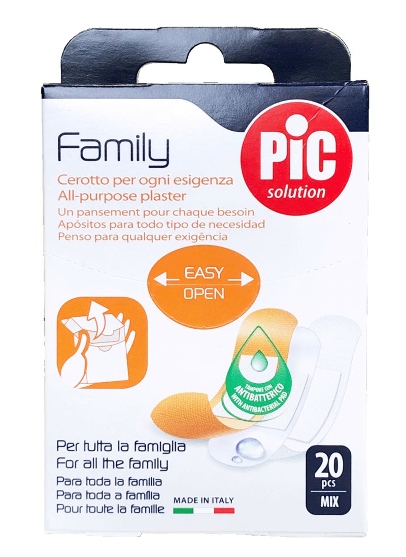 PIC PIC AB FAMILY PLASTER MIX 20'S 