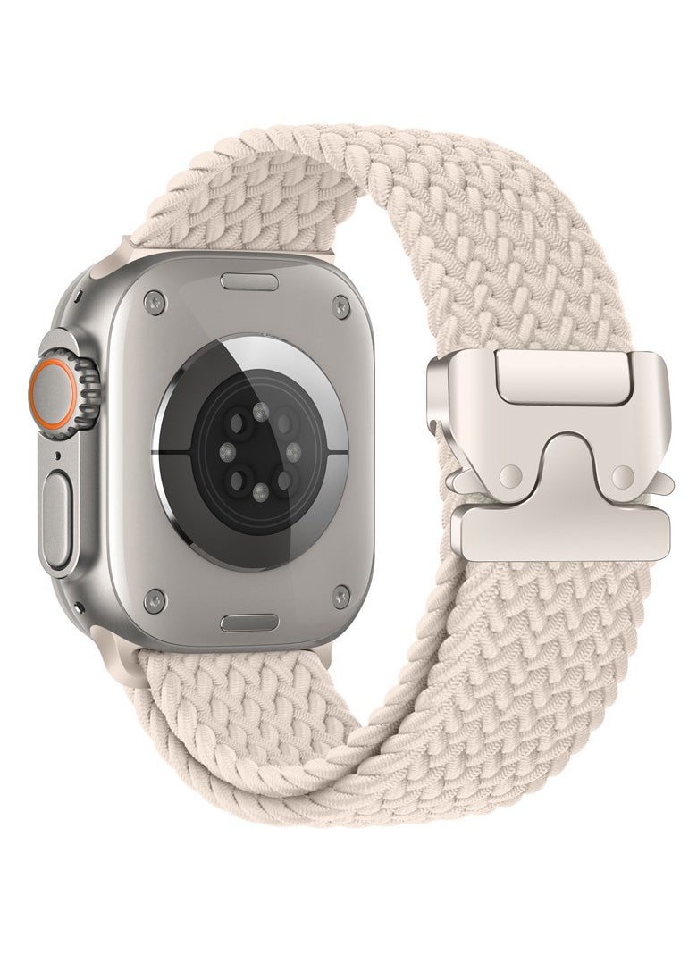 keloray - Solo Loop Nylon Strap Compatible with Apple Watch Band Ultra 2/Ultra 49mm 46mm 45mm 44mm Men Women, Designer Parachute-Style Metal Buckle Adjustable Strap for iWatch SE Series 10/9/8/7/6/5/4 - Image 1