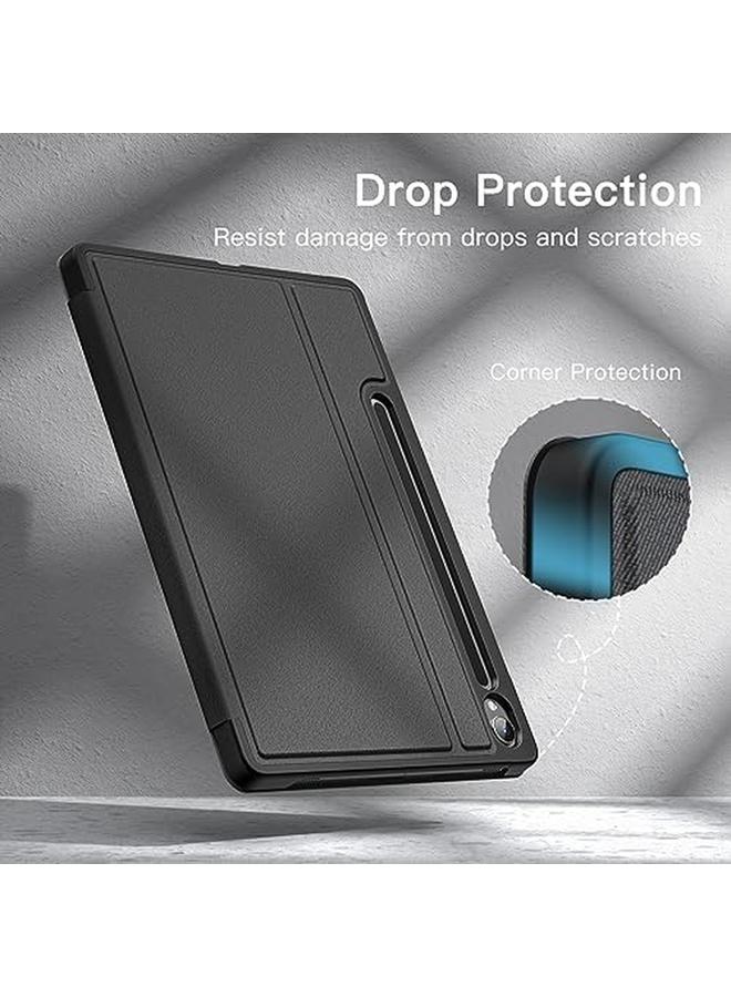 جي تيك حافظة لجهاز سامسونج جالكسي تاب S9 مقاس 11 بوصة مع حامل قلم S Pen، غطاء واقٍ رفيع متعدد الزوايا (أسود جرافيت) - Image 5