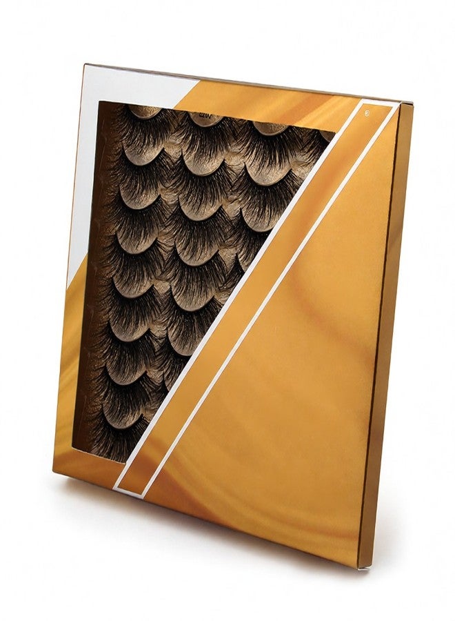 SHIDISHANGPIN 16 Pairs 3D Fake Eyelashes False Eyelashes for Eye Makeup Natural Long Thick Lashes - Image 1