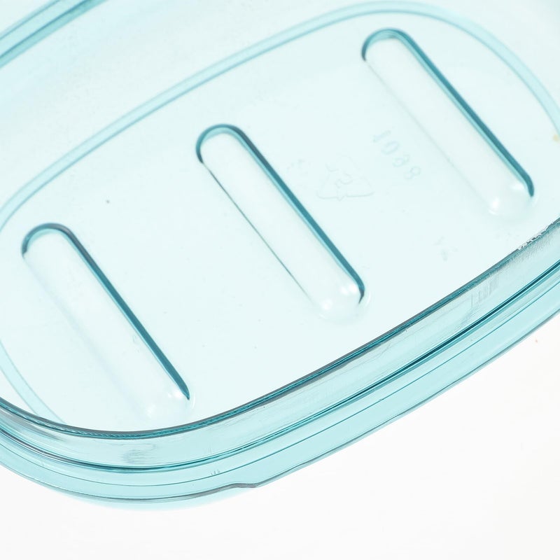 Large Blue Japanese Style Soap Dish with Lid and Drip Tray Double Layer Bathroom Storage Case - Image 4