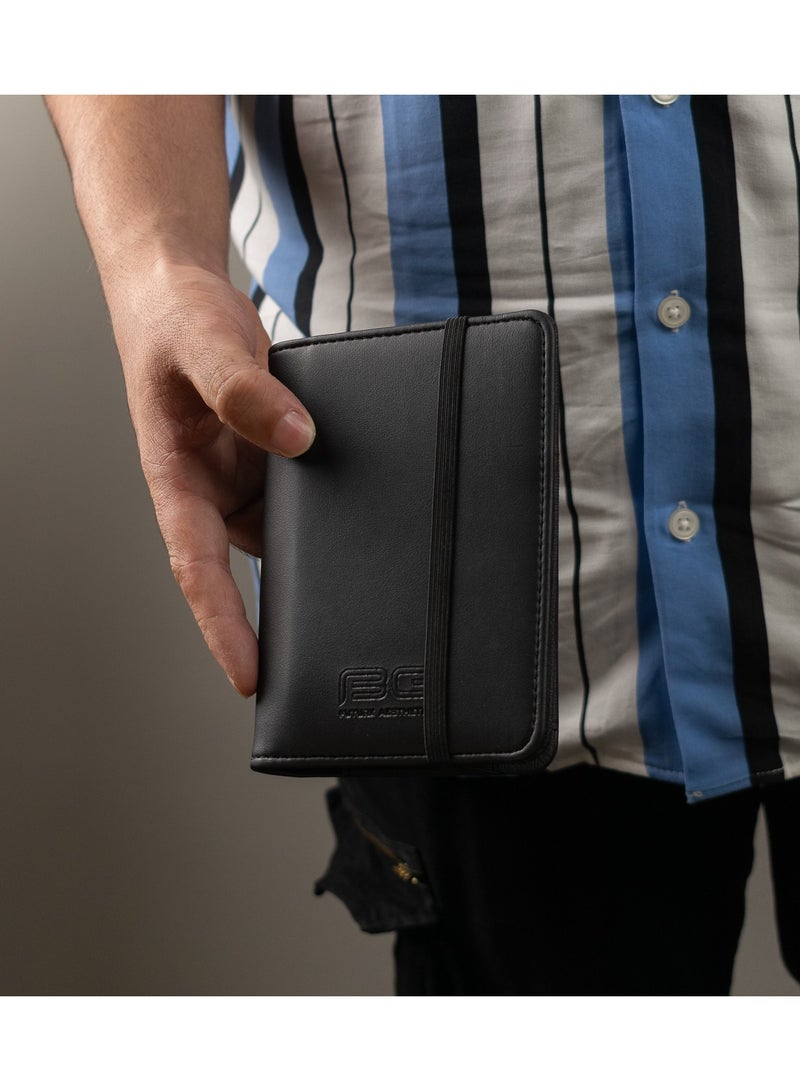 Bange Fashion Business Passport Covers Wallets And Card Holders Leather Black - Image 5