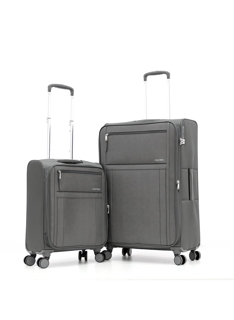 Calvin Klein 2-Piece Softshell Spinner Luggage Set | Lightweight, Flexible Packing for Smart Travelers - Image 1