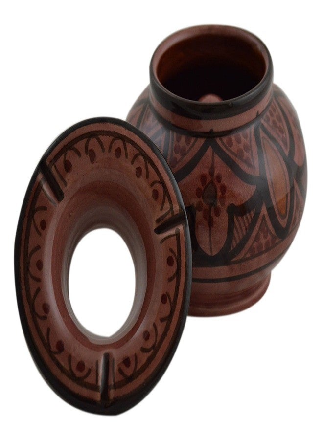 Treasures Of Morocco منافض سجائر خزفية مغربية مصنوعة يدوياً من كنوز المغرب، متوسطة الحجم، بدون دخان - Image 2