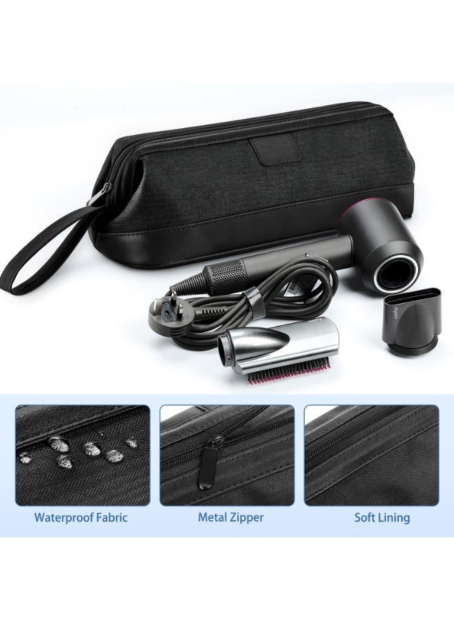 Airwrap Travel Case for Dyson/Shark Flexstyle, Travel Pouch for Dyson Airwrap/Shark Flexstyle Complete Styler and Attachments, Travel Bag for Dyson/Shark Hair Dryer (Black) - Image 3