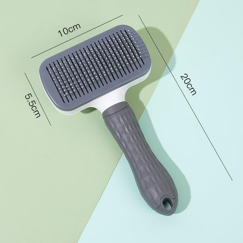 ABAJI فرشاة تنظيف ذاتي للقطط والكلاب مع جزيئات تدليك مستديرة لإزالة الشعر المتساقط والتشابك، صديقة للبشرة وقابلة للغسيل - Image 2