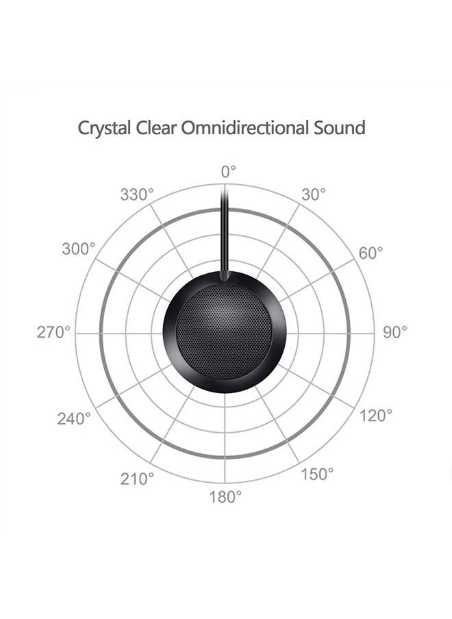 CATANES - Round Microphone Portable 360° Omnidirectional Multimedia Condenser PC Mic - Image 1