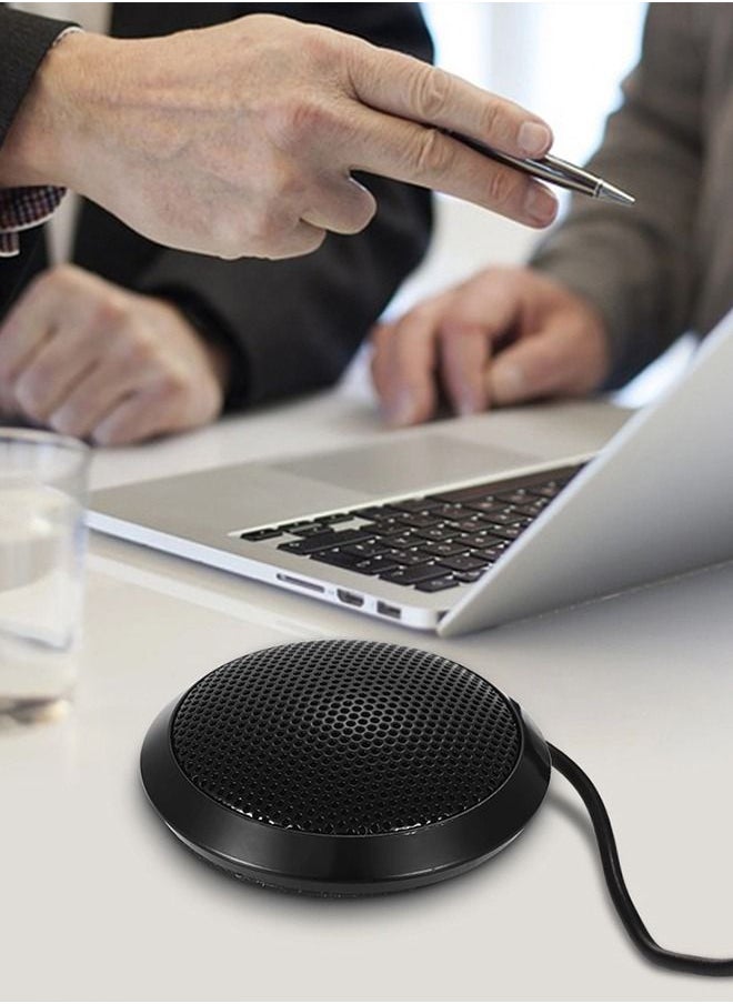 CATANES - Round Microphone Portable 360° Omnidirectional Multimedia Condenser PC Mic - Image 1