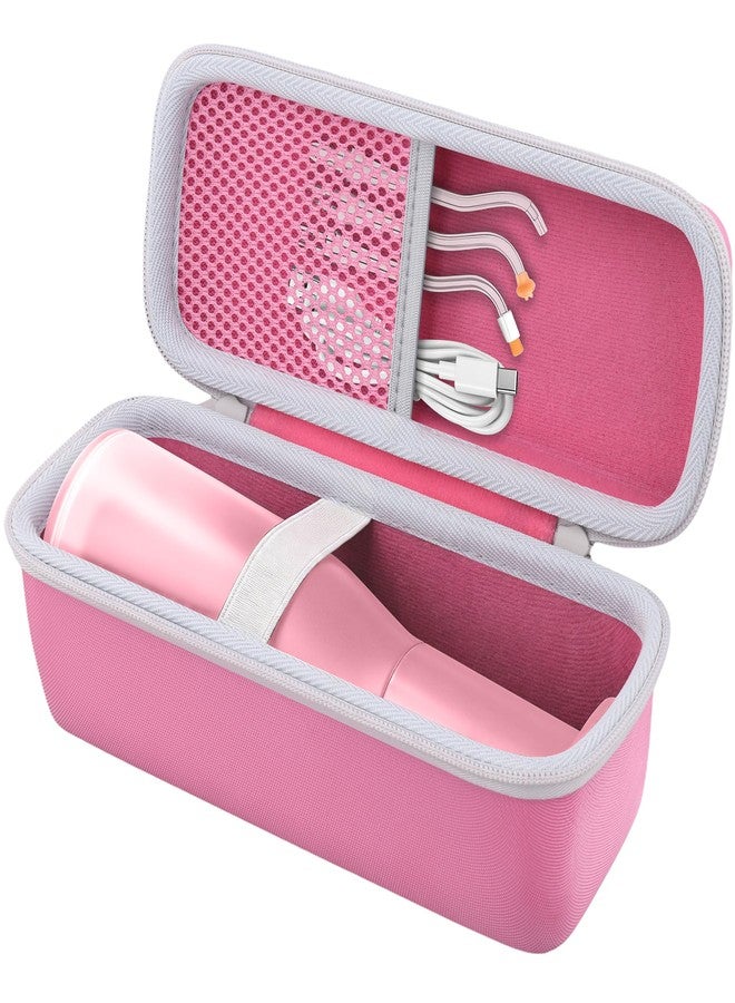Co2Crea for usmile C30 Cordless Water Flosser Case, Hard Travel Carrying Case Compatible with usmile C30 Cordless Water Flosser Portable Oral Irrigator, Shockproof Storage Bag with Hand Strap, Pink - Image 1