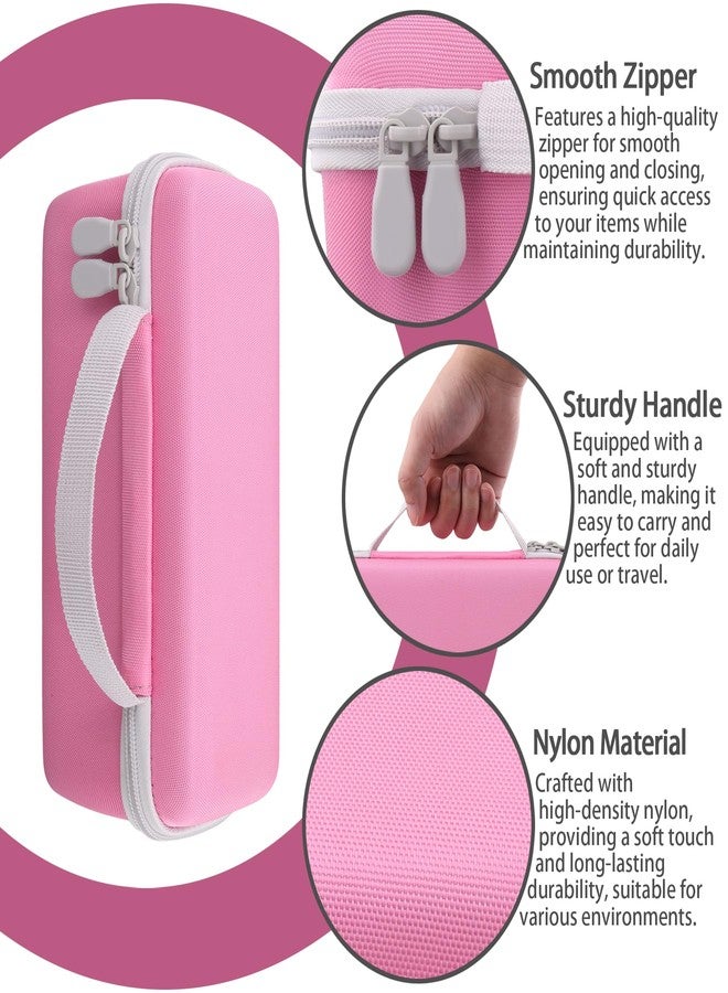 Co2Crea for usmile C30 Cordless Water Flosser Case, Hard Travel Carrying Case Compatible with usmile C30 Cordless Water Flosser Portable Oral Irrigator, Shockproof Storage Bag with Hand Strap, Pink - Image 5