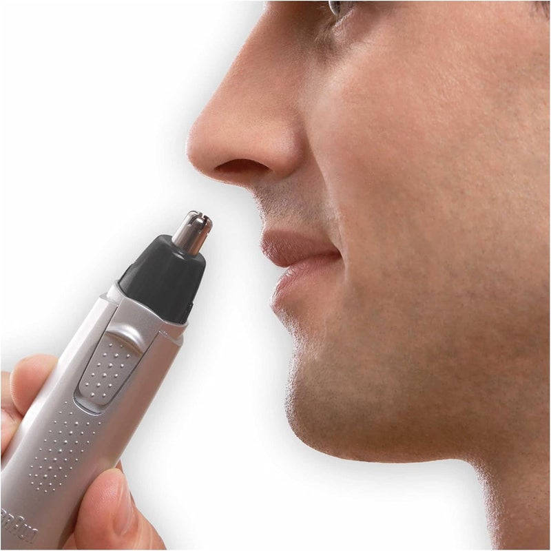 Braun Ear and Nose Hair Removal Trimmer EN 10 - Precise and Safe Grooming Tool silver - Image 3